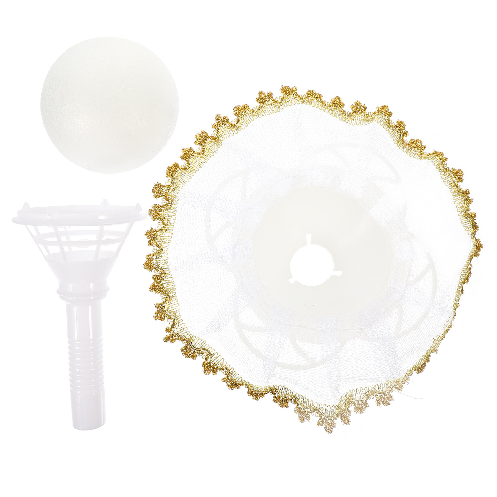 Bouquet Holder Foam - 1Set Bruidsboekethouder Halfronde bloemschuimhandgreep Lichtgewicht compacte