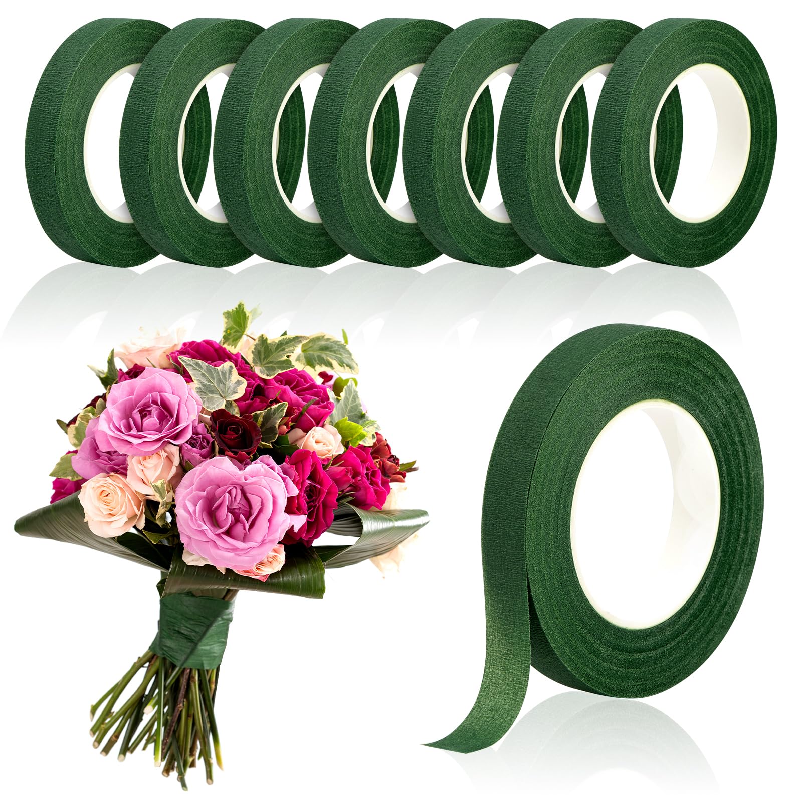 Anda Florist Supply - 20Yards Groene Boeket Bloementapes Zelfklevende Inpakpapier