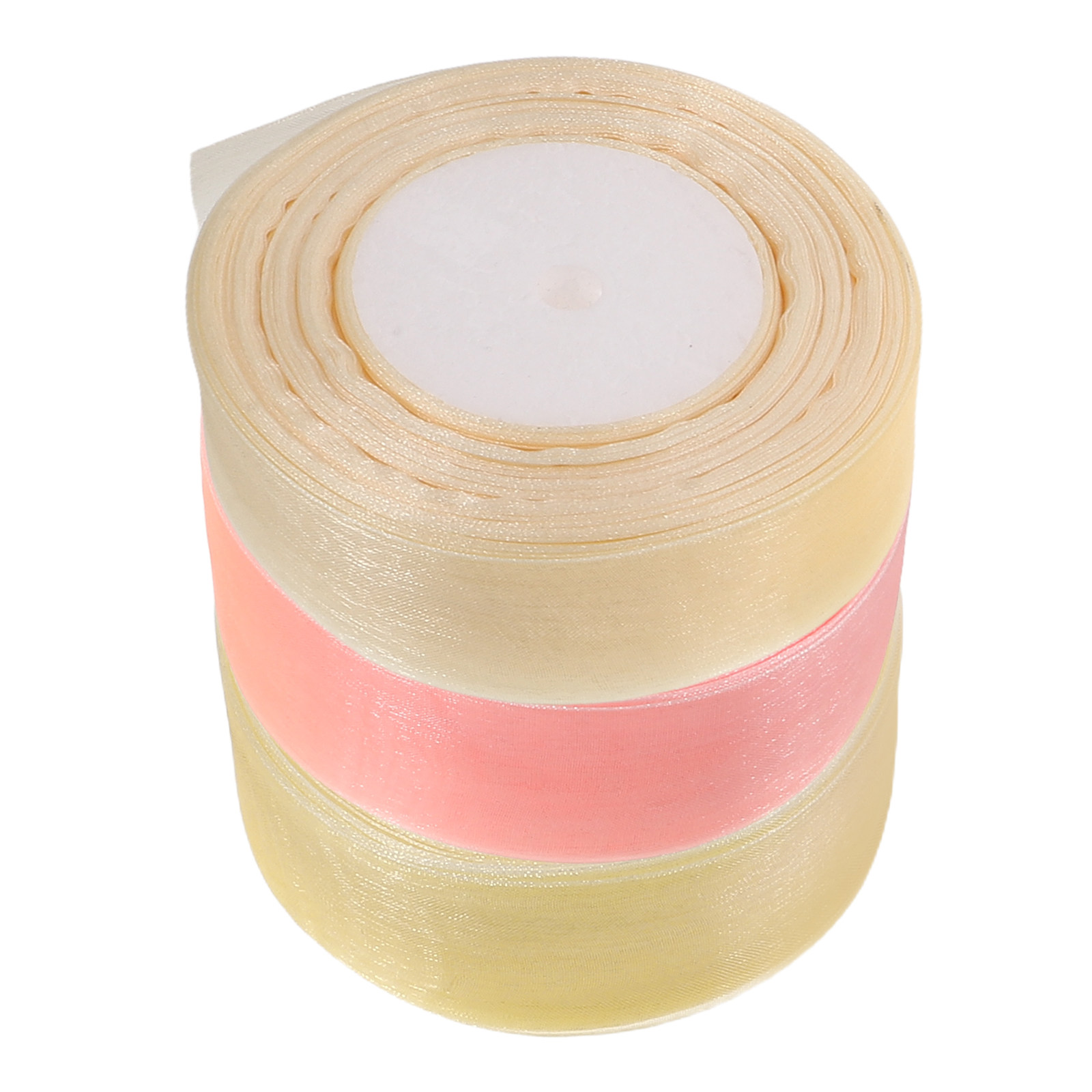 Ribbon Organza Roll - 3 rollen pure organzalint, elk 50