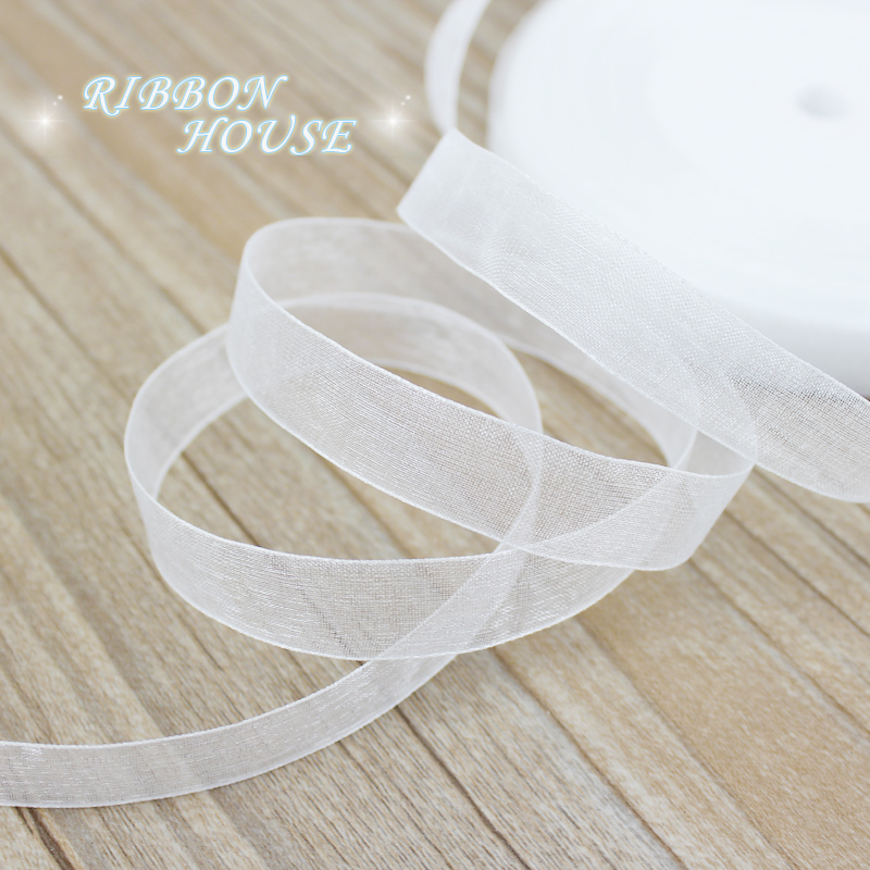 Ribbon Organza Roll - (50 yards/roll) 12/15/20/25/40/50mm Organza linten groothandel