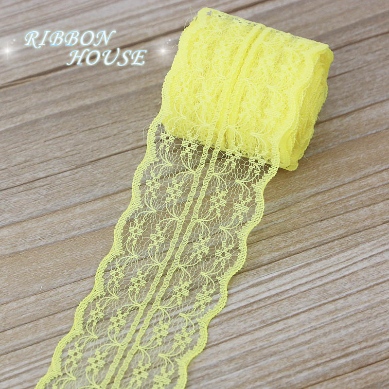 (5 yards/rol) 45mm witte kantb - Ribbon Organza Roll recensie en prijs