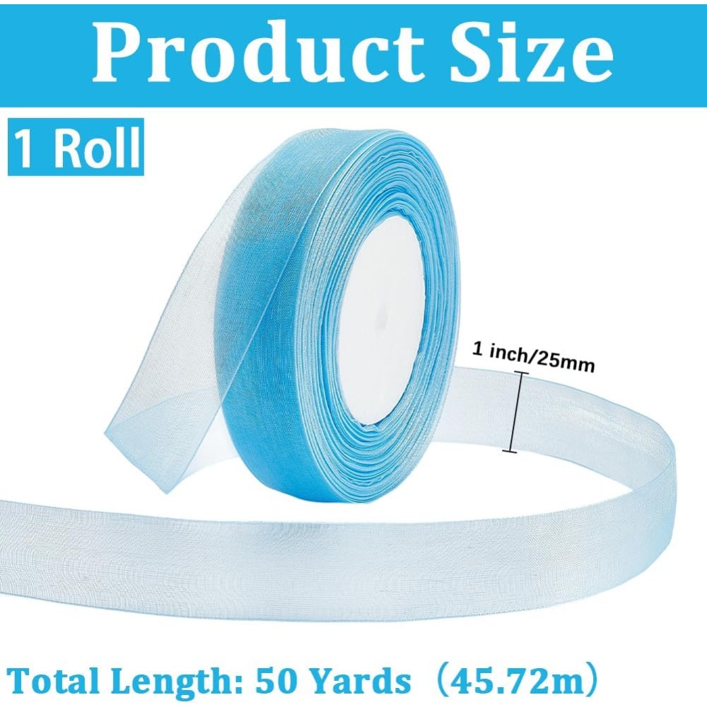 1 rollen doorschijnend organza - Ribbon Organza Roll recensie en prijs