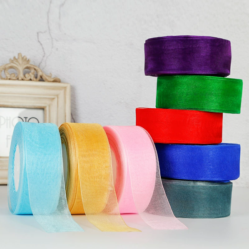 4 cm Chiffon Organza Lint Groo - Ribbon Organza Roll recensie en prijs