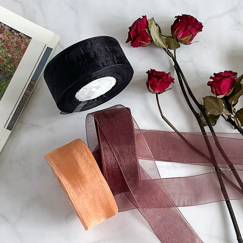 4 cm Chiffon Organza Lint Groo - Ribbon Organza Roll recensie en prijs