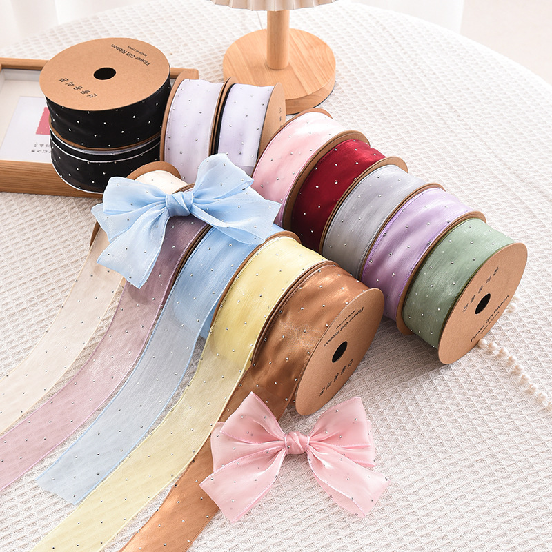 20 Yards Roll 4 CM Steentjes Z - Ribbon Organza Roll recensie en prijs