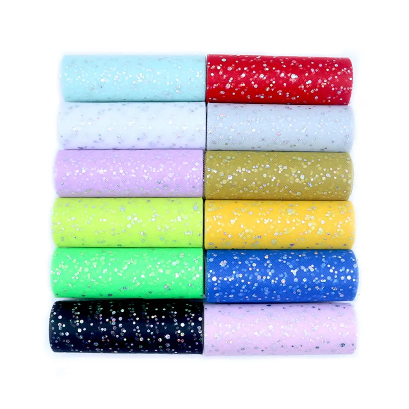 Glitter Sequin Tulle Roll 15 c - Ribbon Organza Roll recensie en prijs
