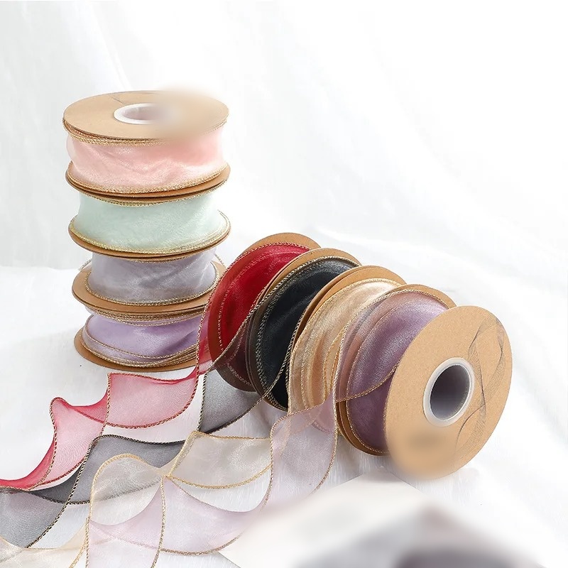 10 yards/rol organza lint met  - Ribbon Organza Roll recensie en prijs